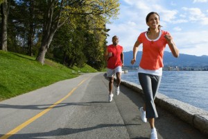 Jogging couple