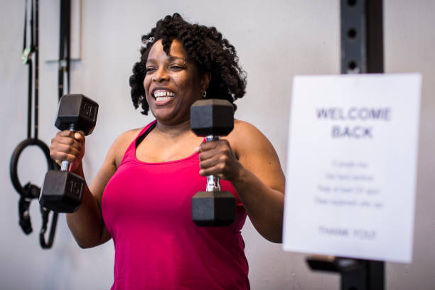 black woman gym